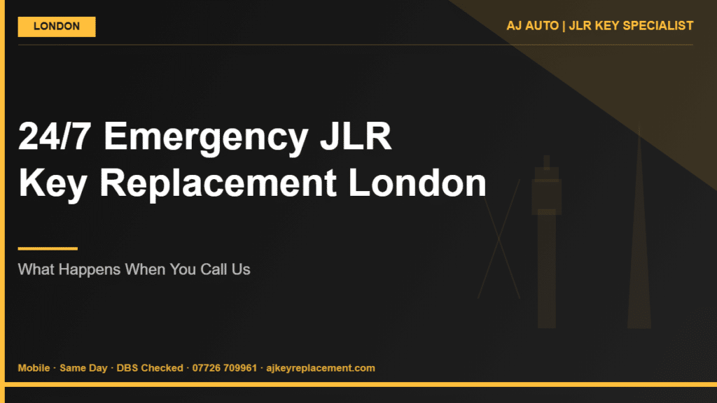 24/7 Emergency JLR Key Replacement London | AJ Auto JLR Key Specialist London