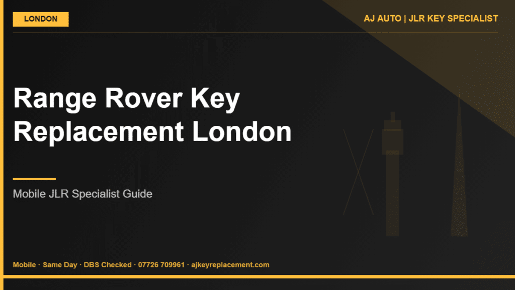 Range Rover Key Replacement London | AJ Auto JLR Key Specialist London